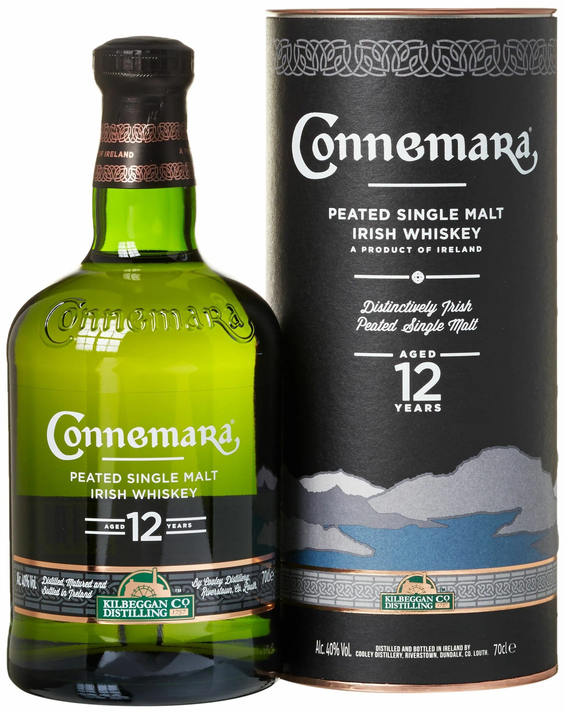 Irish single malt. Connemara Peated. Connemara виски. Торфяной виски зеленый Коннемара. Коннемара виски односолодовый.