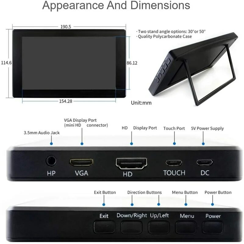 1024 ips. 7 Inch HDMI LCD H 1024x600 IPS. 7inch HDMI display-h. 7inch HDMI LCD(H). Waveshare 7 inch.