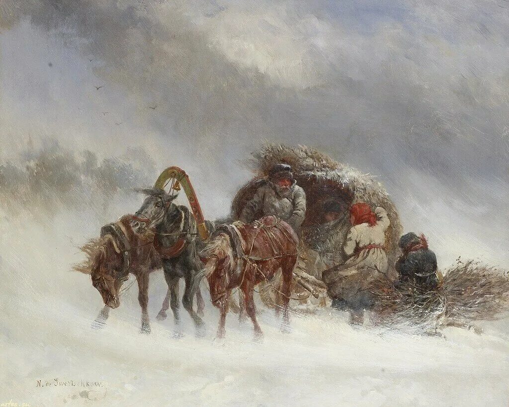 Глухая песня ямщика