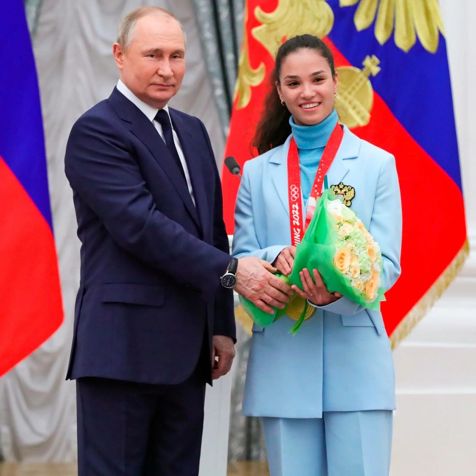 Награждение в Кремле. Встреча Путина в Кремле с олимпийцами.