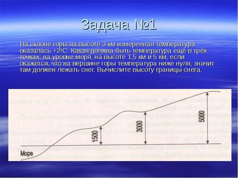 Температура на 5 км. Задачки на изменение температуры с высотой. Задачи на изменение температуры с высотой. Задачи на изменение температуры и давления воздуха. Измерение высоты склона на участке.