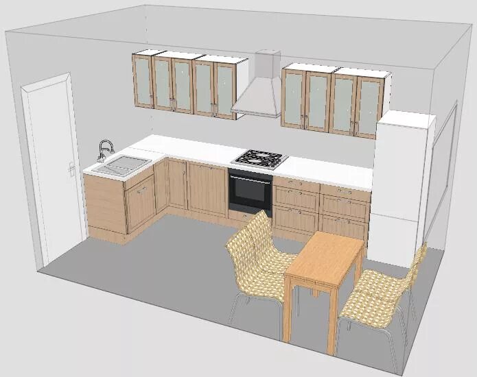 Kitchen design 3 by 5 m (48 Photos)
