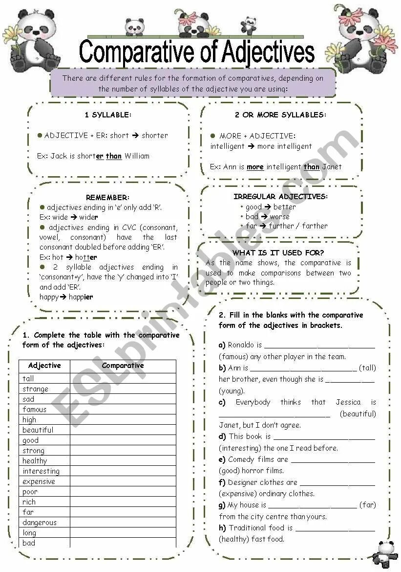 Comparative and Superlative adjectives exercises. Degrees of Comparison of adjectives exercises. Degrees of Comparison of adjectives exercises pdf. Describe the two boys using the adjectives in exercise 1 and Comparative adjectives. Comparative adjectives dangerous