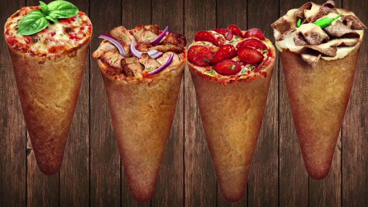 Коно пицца. Коно пицца Торнадо. Конусная пицца. Пицца в конусе.