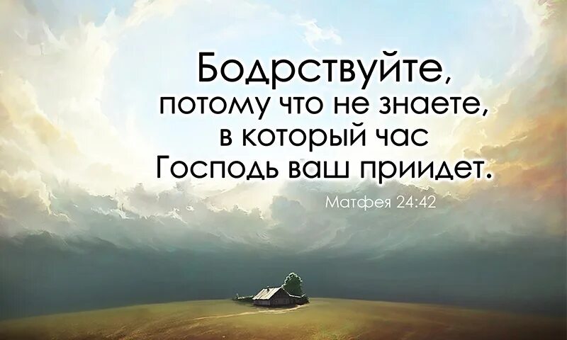 Не знаешь ни дня ни часа