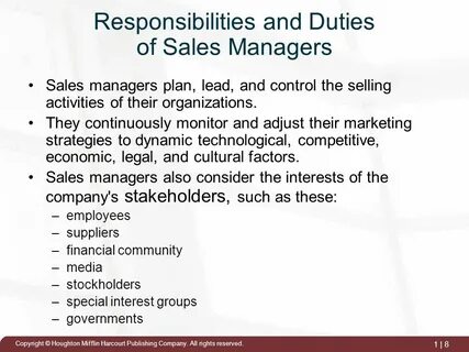 Sales position