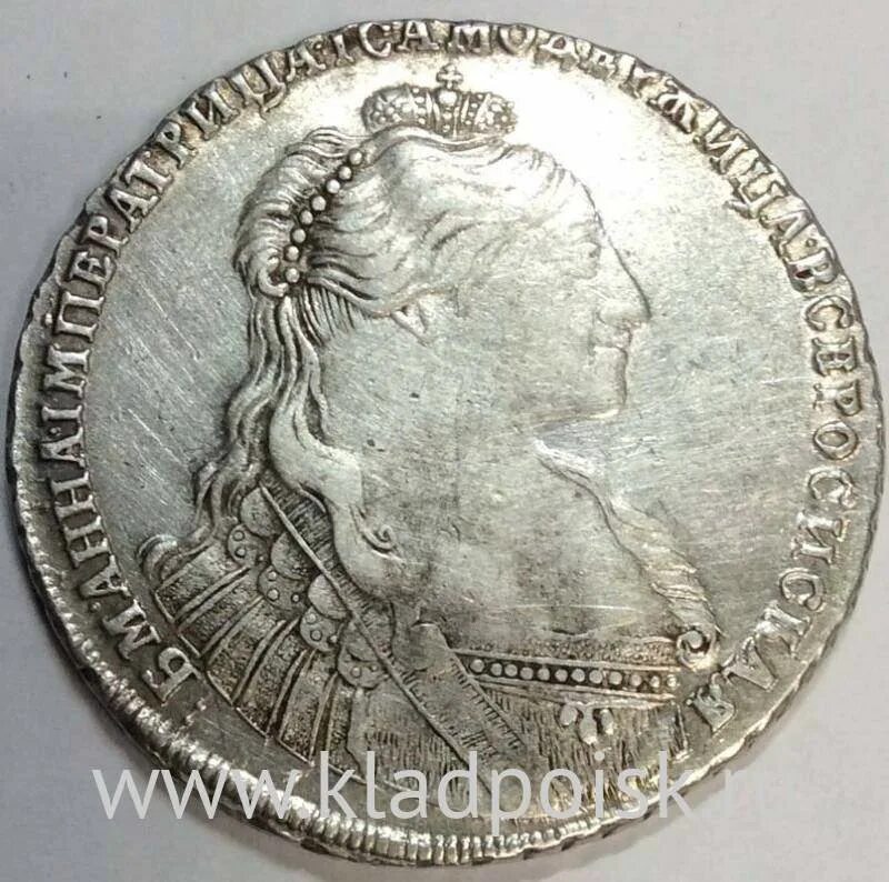 Монета 1 рубль 1735. Рубль Анны Иоанновны. Купить рубль анны
