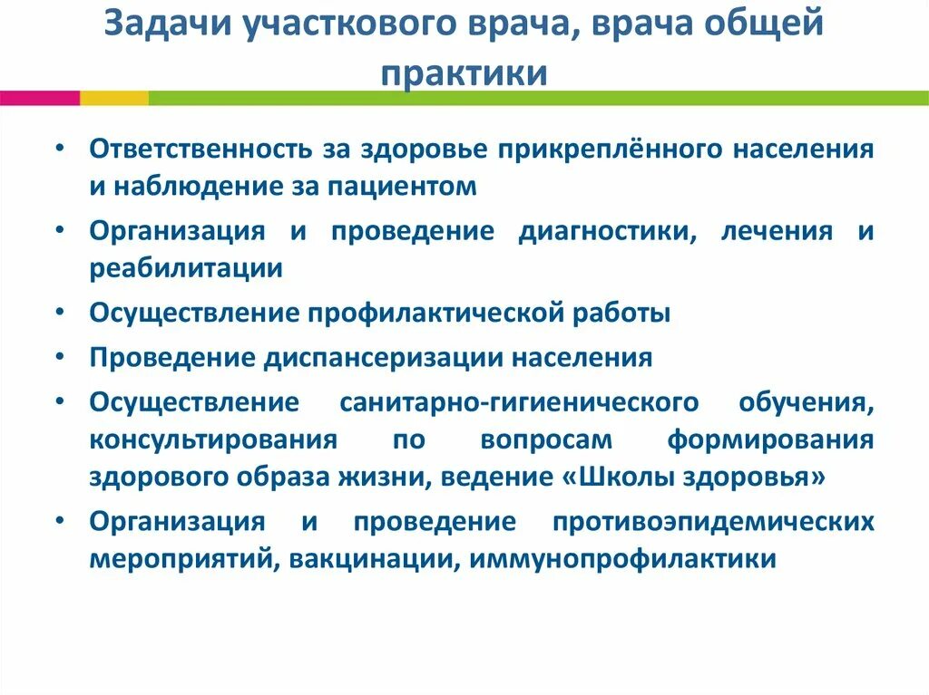 Что делает участковый врач. Задачи врача терапевта участкового. Задачи и функции участкового терапевта. Основные функции врача терапевта участкового. Задачи врача общей практики.