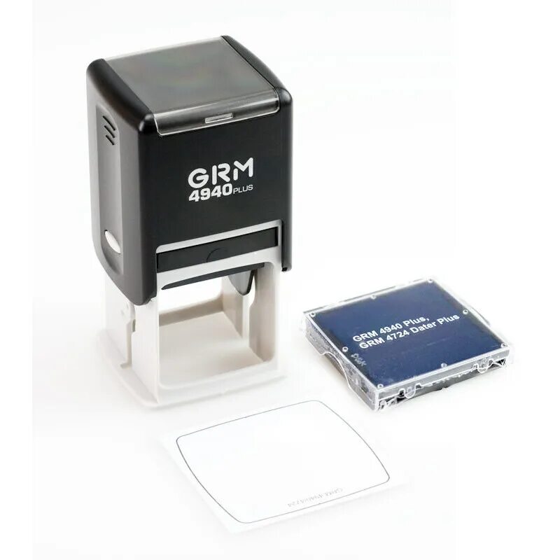 GRM 4940 штамп. Автоматическая оснастка для печати GRM. GRM 4750 Plus датер 41*24 мм. Trodat 4940.