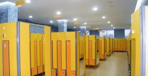 Раздевалка в аквапарке