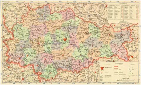 Схема курской области