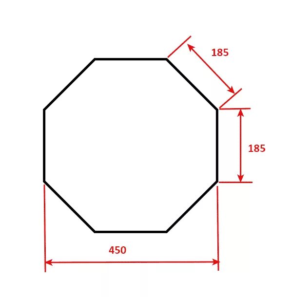 Одиннадцати угольник. Восьмиугольник правильный чертеж. Восьмиугольник 400х400 мм чертеж. Восьмиугольник правильный диаметр 3м. Чертеж восьмиугольника.