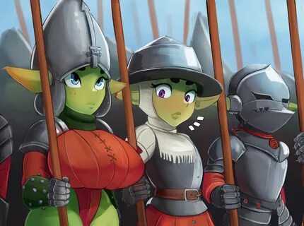 cranihum, goblin, goblin girl, knights, fantasy, warriors, infantry.