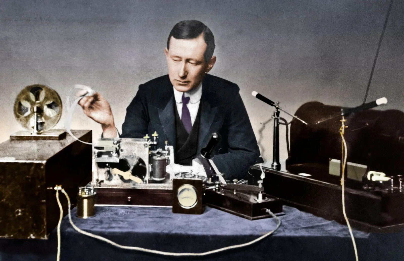 The radio was invented by