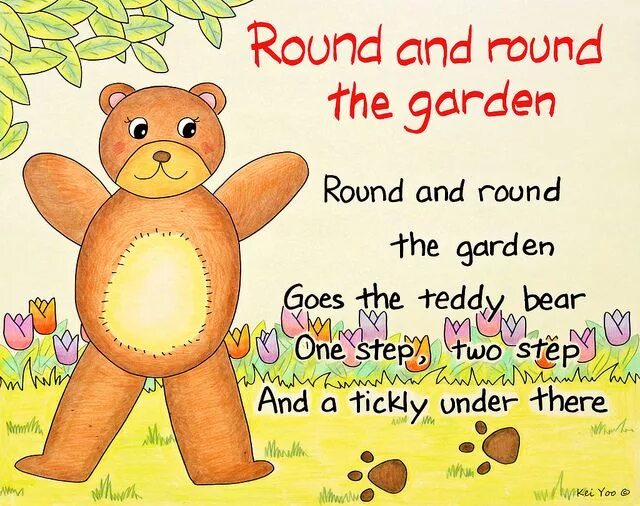 Round and round molester. Round and Round the Garden. Round and Round the Garden Nursery Rhyme. Round and Round the Garden like a Teddy Bear. Teddy Bear poem for Kids.