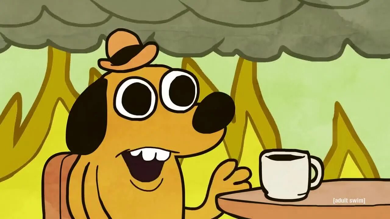 Собака в горящем доме комикс. This us fine. Собака на стуле в горящем доме. Мем пес в горящем доме. This us fine.