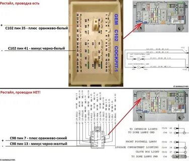 Разъемы распиновка форд фокус 2 рестайлинг