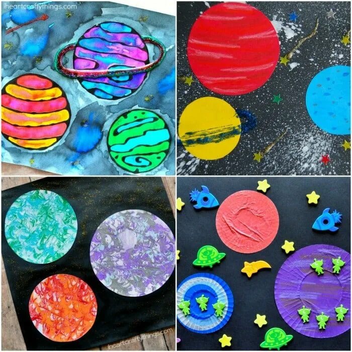 Рисование космос на бумажной тарелке. Яркие рисунки космос своими руками. Space Craft for Kids. Cosmos Craft for Kids. Space crafts