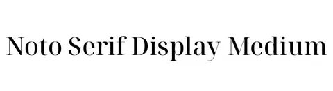 Display serif