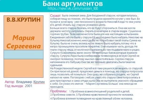 Банк аргументов для итогового сочинения 2024