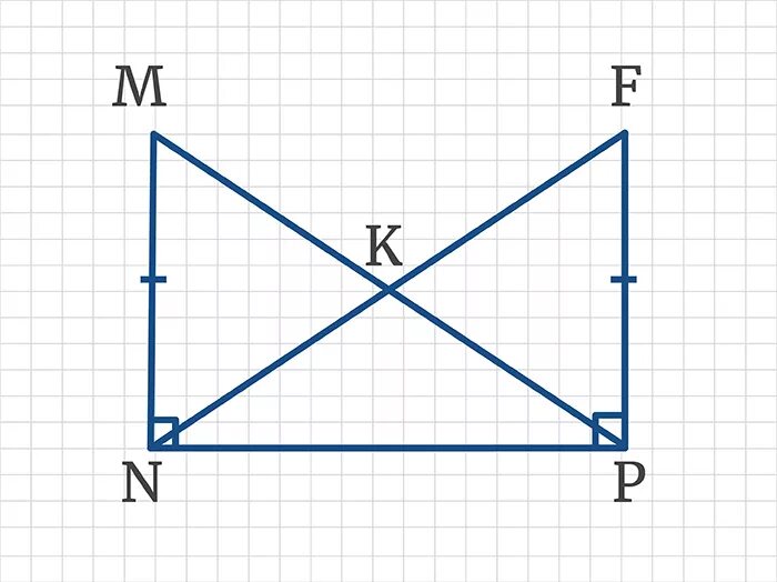 Дано мн равно. Рассмотрим треугольник. LDF gthtctrf.ob[cz ghzvjeujkmys[ nhteujkmybrf. Два прямоугольных треугольника с общей стороной. Пересекаются два равных прямоугольных треугольника.