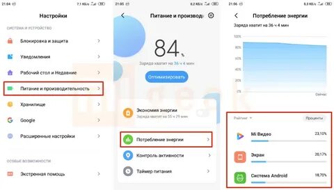 Что такое таймер питания на xiaomi
