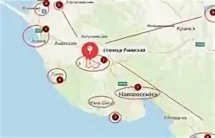 Новороссийск раевская расстояние