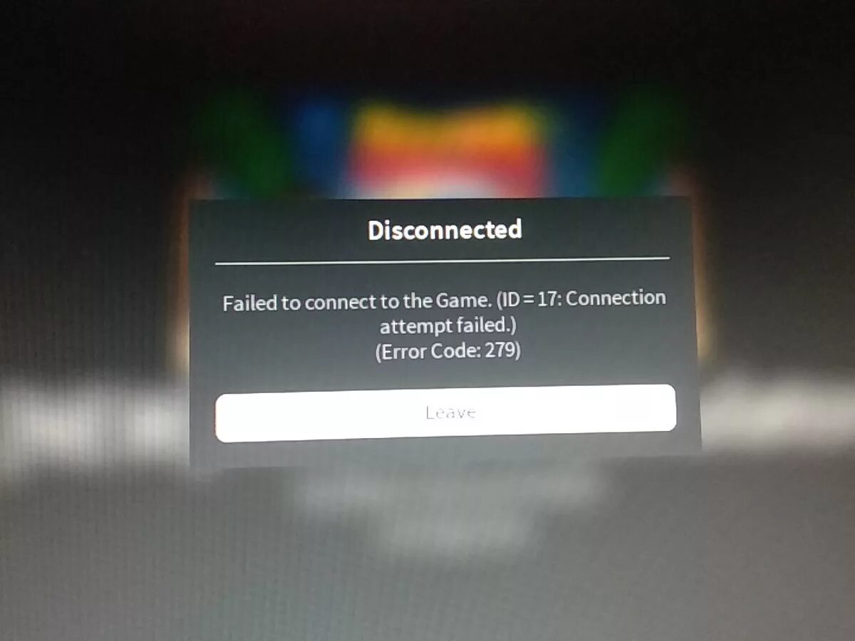 Failed connect to the game id 17. Roblox Error code 279. Connection Error РОБЛОКС. Ошибка 279 в РОБЛОКС. Disconnected ошибка.
