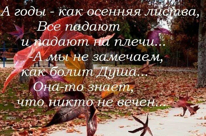 Стихи как быстро годы пролетают. Осень жизни как и осень года. Цитаты про осень. Осень в душе цитаты.