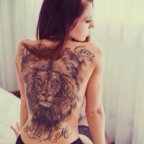 15 Bonitos tatuajes de leones y tigres que querrás ahora mismo Tatuaje de león e