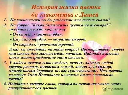 Цветы жизни рассказы
