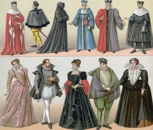 Костюм Испании эпохи Возрождения (15-16 века) Renaissance fashion, Elizabethan f