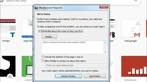 Crash reporter как исправить