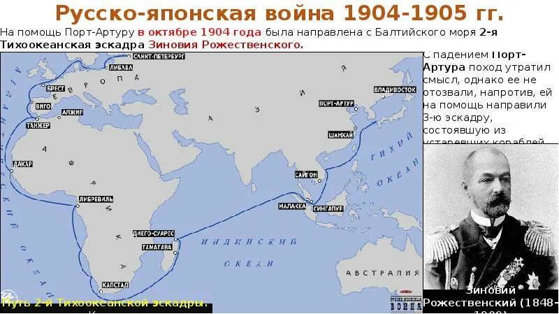 Балтийского моря эскадру получившую название тихоокеанской эскадры. Путь 2-й Тихоокеанской эскадры вице-Адмирала Зиновия Рожественского. Поход 2-й Тихоокеанской эскадры. Путь 2 Тихоокеанской эскадры.