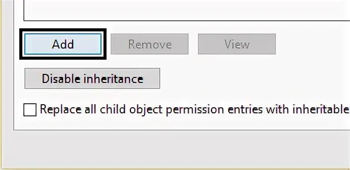 Correct permissions