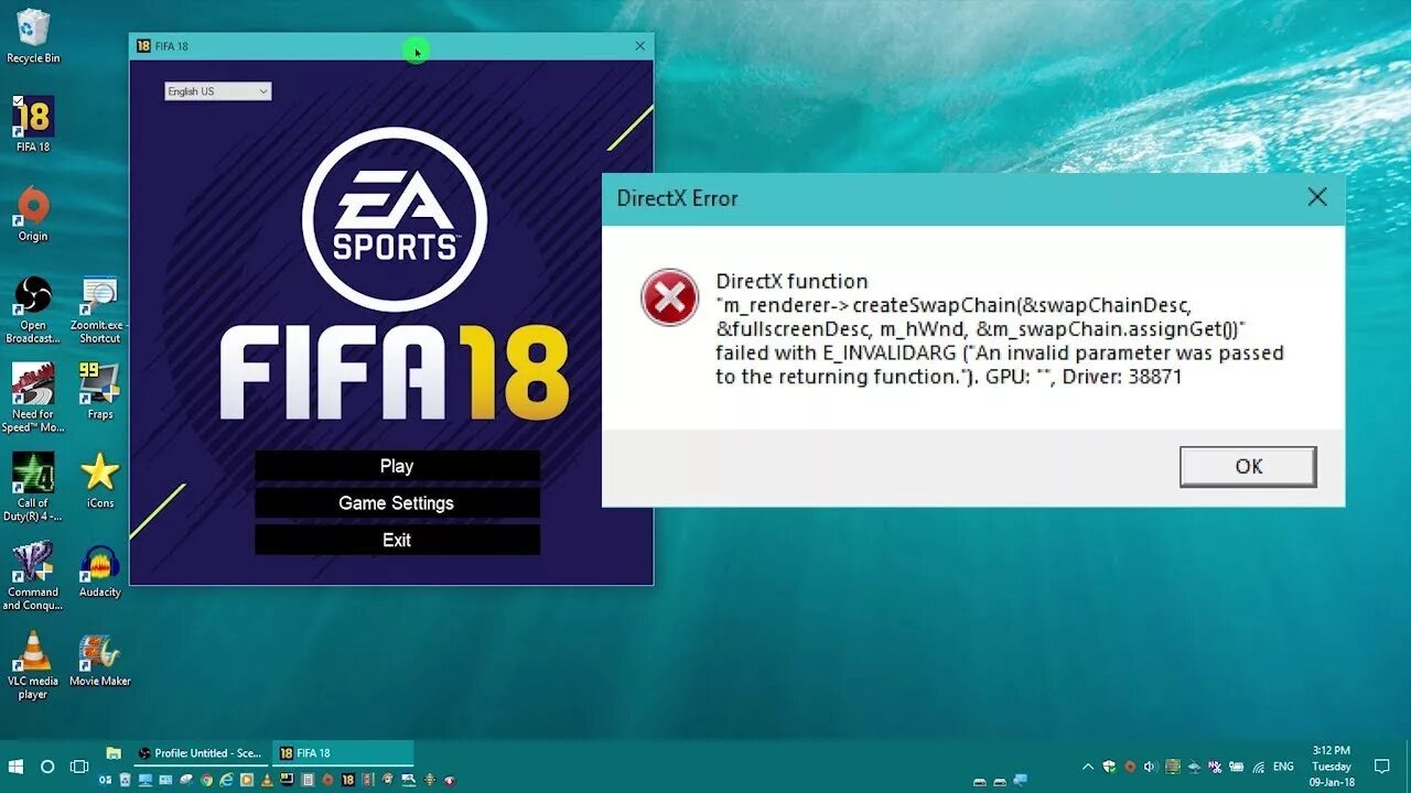 Вылетает fifa. DIRECTX Error ошибка в ФИФА. DIRECTX для FIFA 19. Ошибка ФИФА 19 DIRECTX function. FIFA 17 ошибка DIRECTX function.