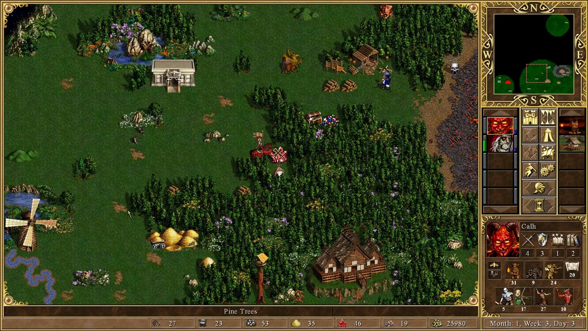 Tree heroes. Heroes of might and magic iii. герои меча и магии 3 карта.