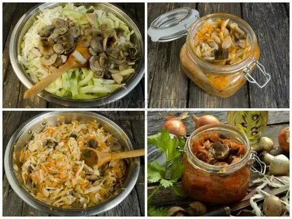 Солянку грибную с капустой на зиму