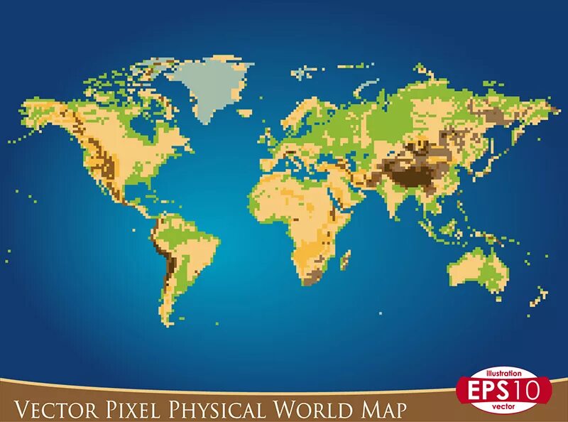 Physical world. Пиксельная карта земли. Карта земли в пикселях. Пиксельный мир карта.