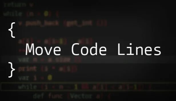 Code move. Move code lines.