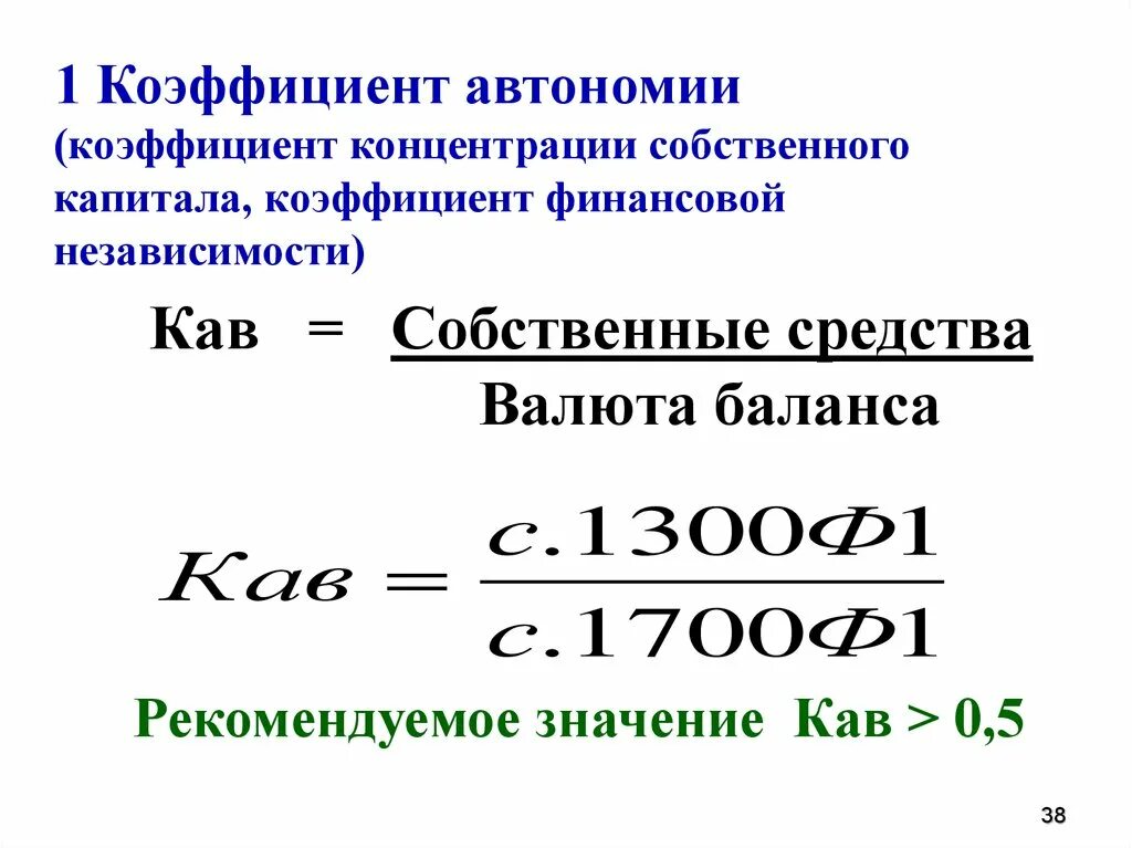 Концентрации собственного капитала собственный капитал. Формула расчета коэффициента автономии. Коэффициент автономности формула. Коэффициент финансовой автономии формула. Коэффициент автономии формула по балансу.