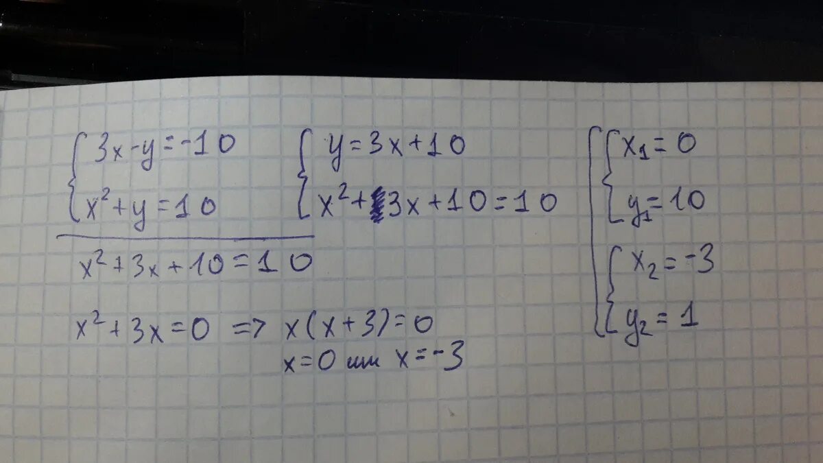 X-3=10/X. (X-3)^2=(X+10)^2. X-10/3=3. 2x 3y 10 x/y y/x 2. 5 10 10x 9 3