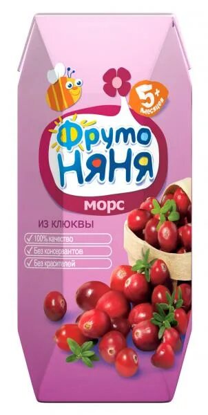 С какого возраста можно давать морс. Фрутоняня морс клюква 0,2. морс [&quot;фрутоняня&quot; из клюквы 0,2л]. морс фрутоняня из клюква 500мл. фрутоняня морс 5 малина клюква из.