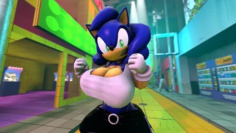 shocking (artist), sonique, tifa lockhart, sonic (series), rule 63, big bre...