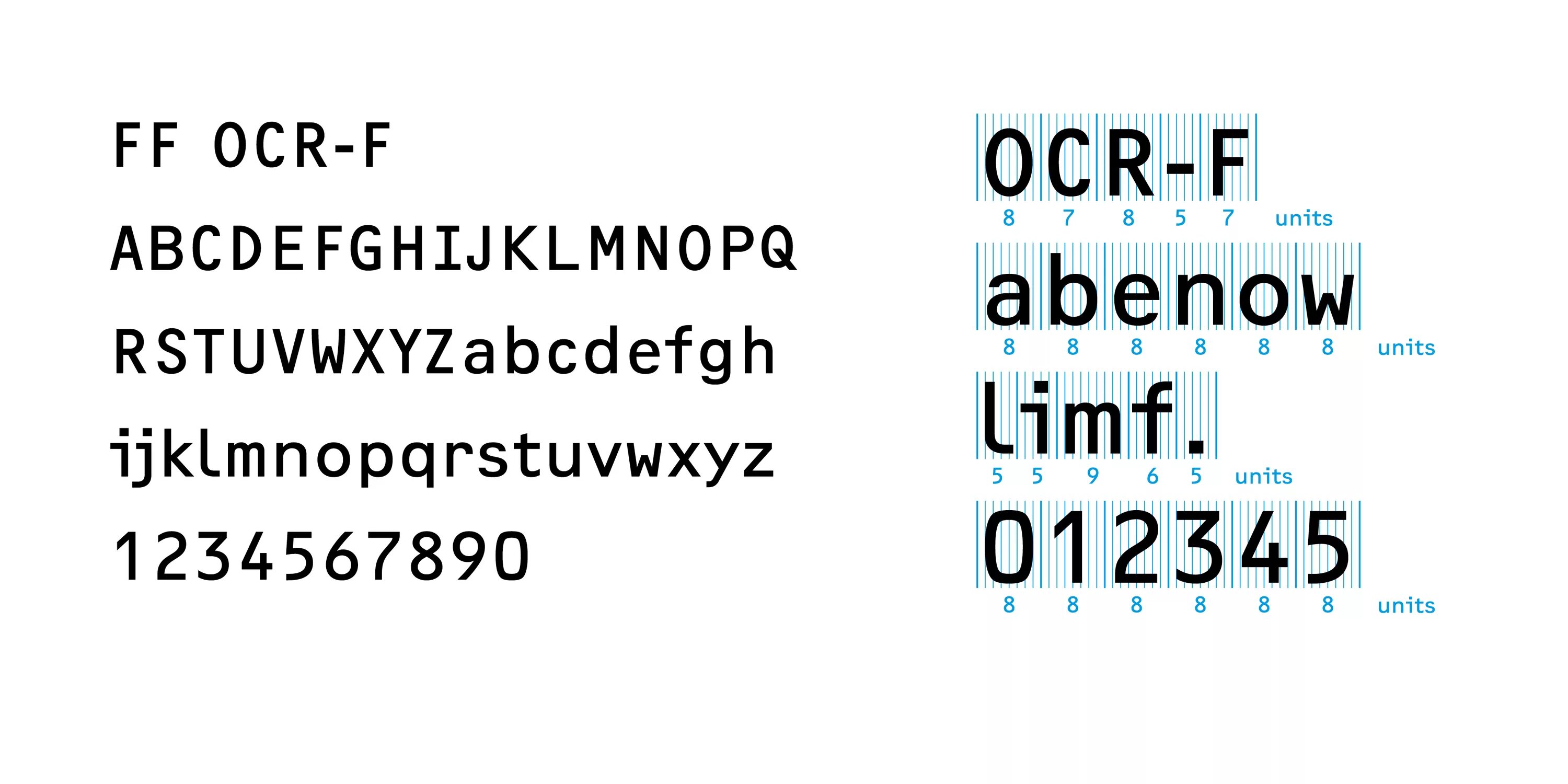 Шрифт ocr b type. Шрифт ocr b type