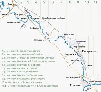 Протяженность москвы реки в пределах москвы