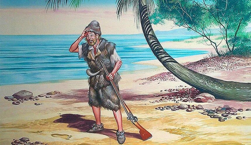 Робинзон крузо человек. Робинзон крузо кораблекрушение. Робинзон крузо и ксури. Необитаемый остров робинзона крузо. Робинзон и необитаемый остров.