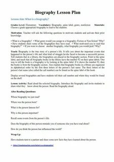 Biography of a writer 5 grade
