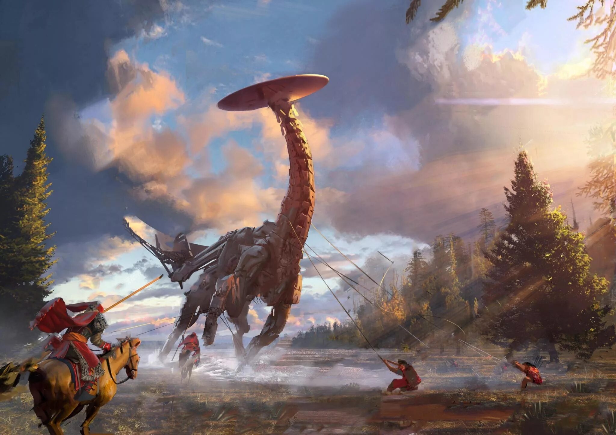 Картинки игры года. Horizon Zero Dawn Длинношей. Horizon Zero Dawn Длинношей концепт арт. Horizon Zero Dawn арт. Horizon Zero Dawn Лиходей арт.