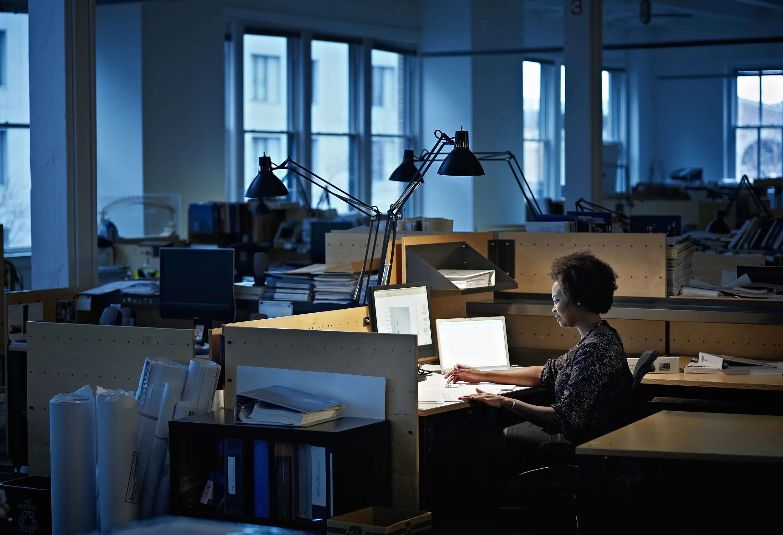 Working evening